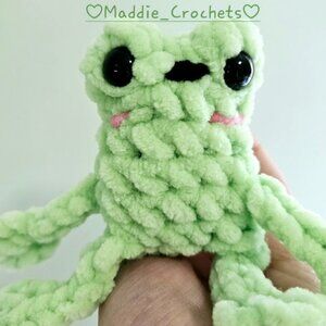 Crochet Leggy Frog Animal Handmade, 4"